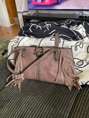 Simply Noelle Brown Fringe Shoulder Bag